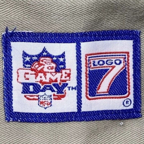 Vtg Logo 7 Packers Shirt Men M LS Button Down Khaki Beige Game Day Green Bay Y2K - Picture 4 of 16